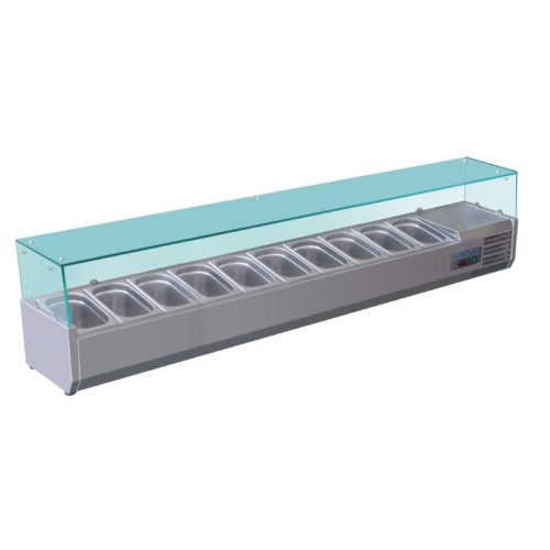 Polar Refrigerated Counter Top Servery Prep Unit 10x 1/4GN