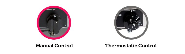 Manual or Thermostatic Control