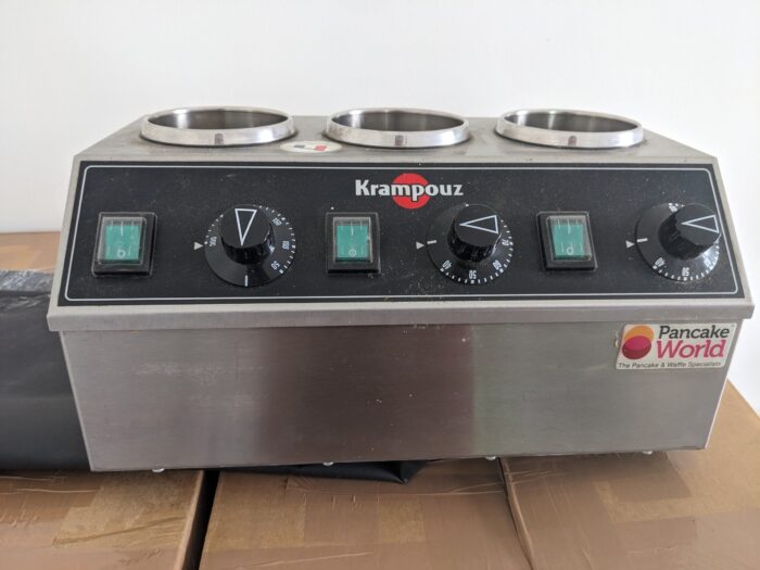 Ex-Demo / Secondhand Krampouz Chocolate Sauce 3-Bottle Warmer - Image 3