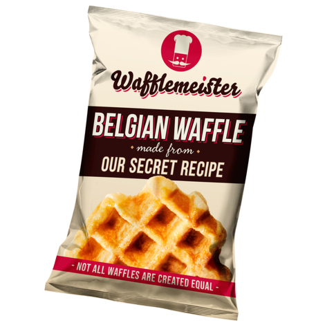 Wafflemeister Frozen Classic Belgian Liege Waffles 30 x 90g